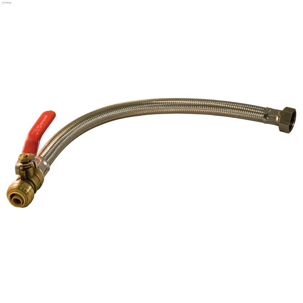 Connecteur flexible 3/4" FIP x valve poussoir 18"