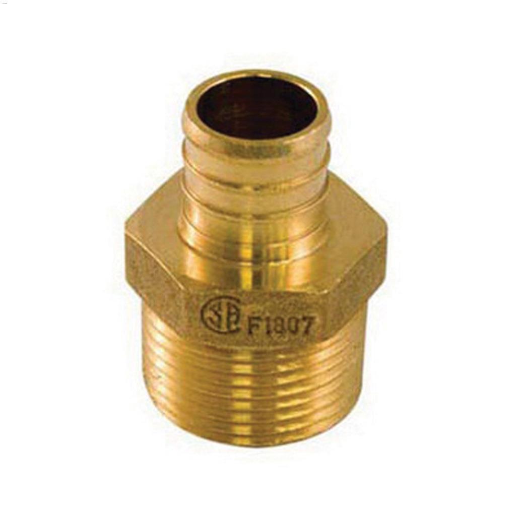 1/2" Barb x MPT Brass PEX Adapter