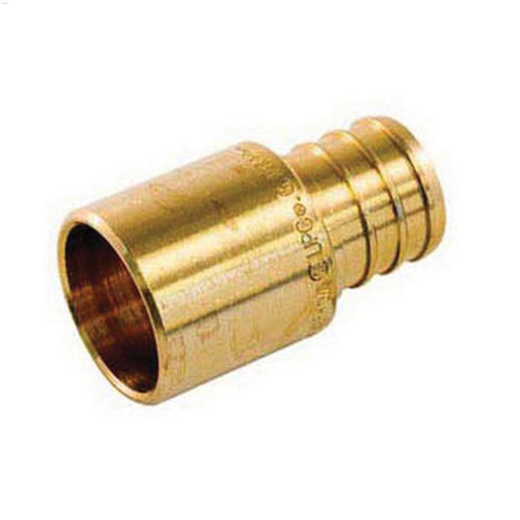 1/2" Barb x Male Sweat Brass PEX Adapter
