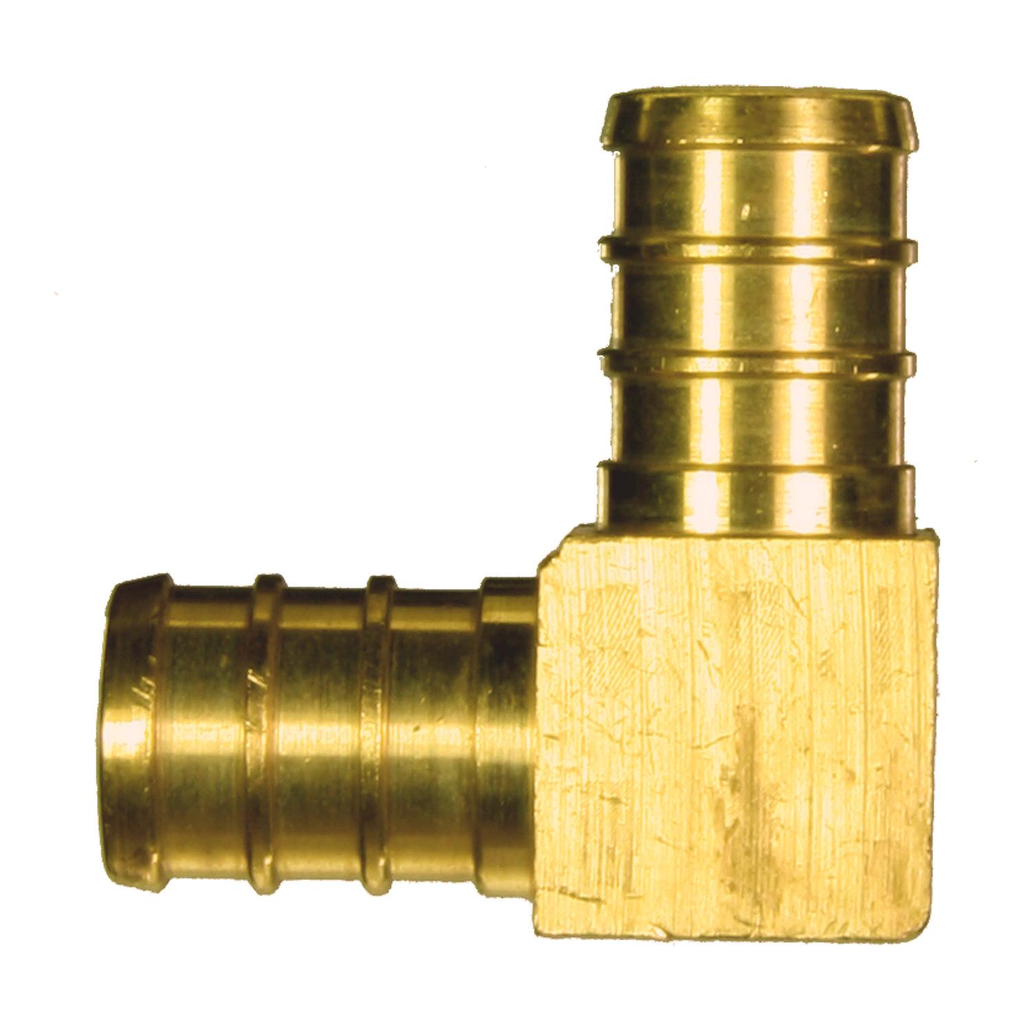 3/4" Barb Brass 90 Degree PEX Elbow