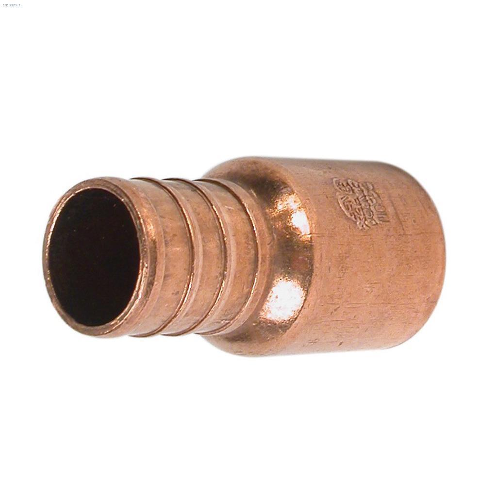 3/4" Barb x Male Sweat Brass PEX Adapter