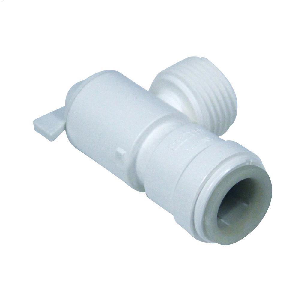 1/2"x 3/4" CTS Thermal Plastic Quick Connect Angled Valve