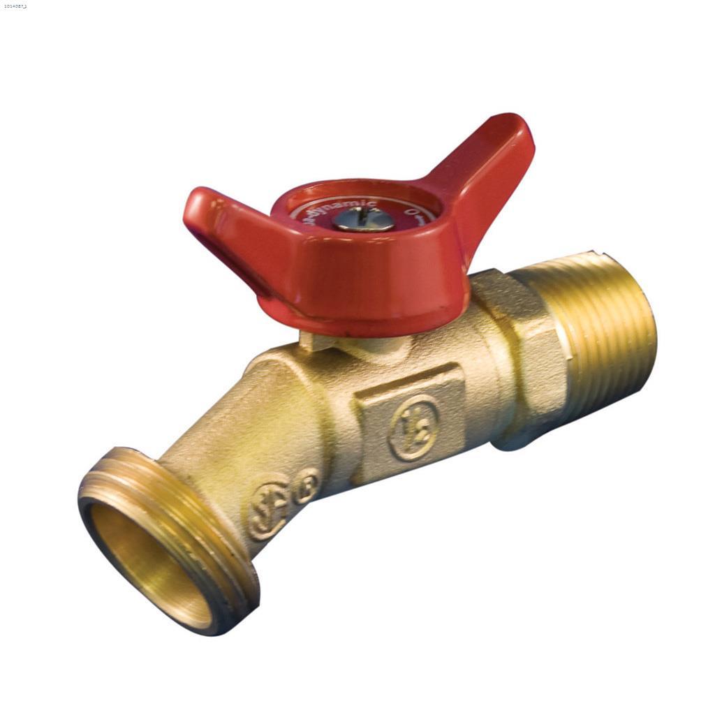 Valve de boyau souple de drain de chaudière laiton mâle 1/2"