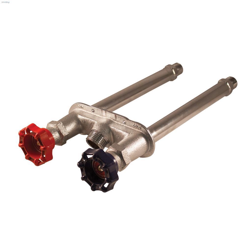 1/2" Male x Solder 12" Hot&Cold Wall Hydrant Valve