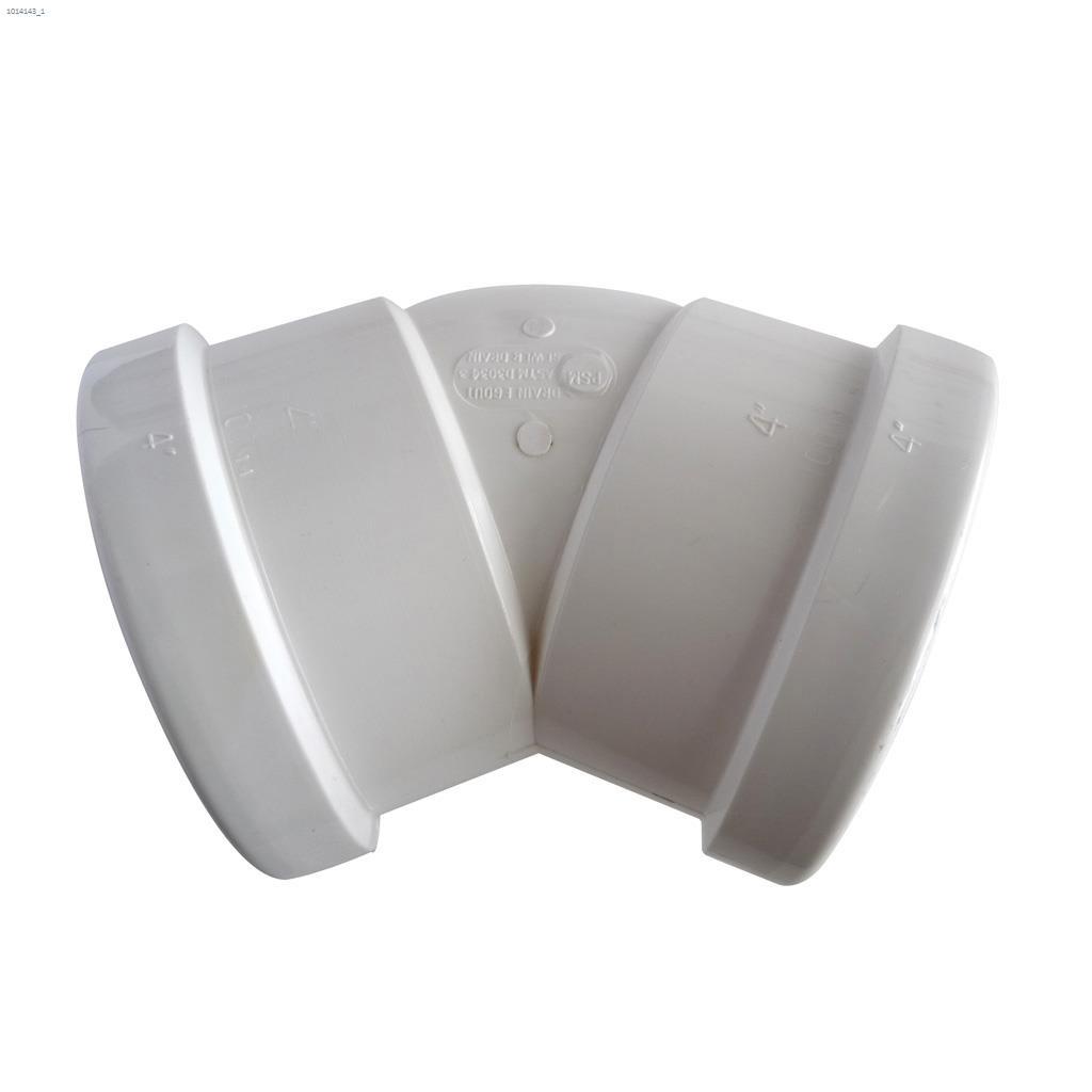 4" Hub PVC SDR35 45 Degree Sewer Elbow