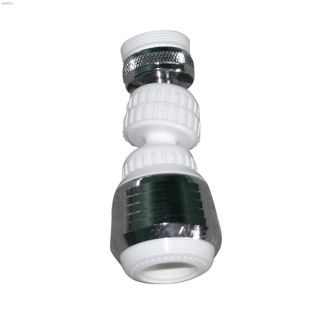 White & Chrome Double Swivel Aerator