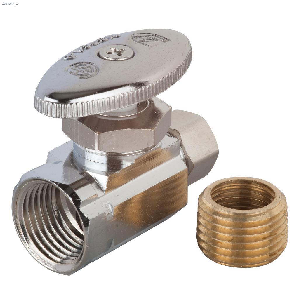 M-Line 3/8" Compression x 1/2" FIP Straight Shut-Off Valve