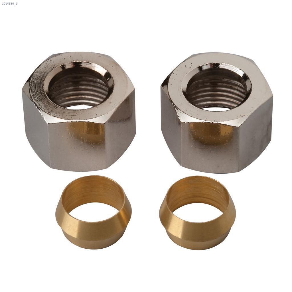 M-Line 3/8" Chrome Plated Brass Nuts & Sleeves