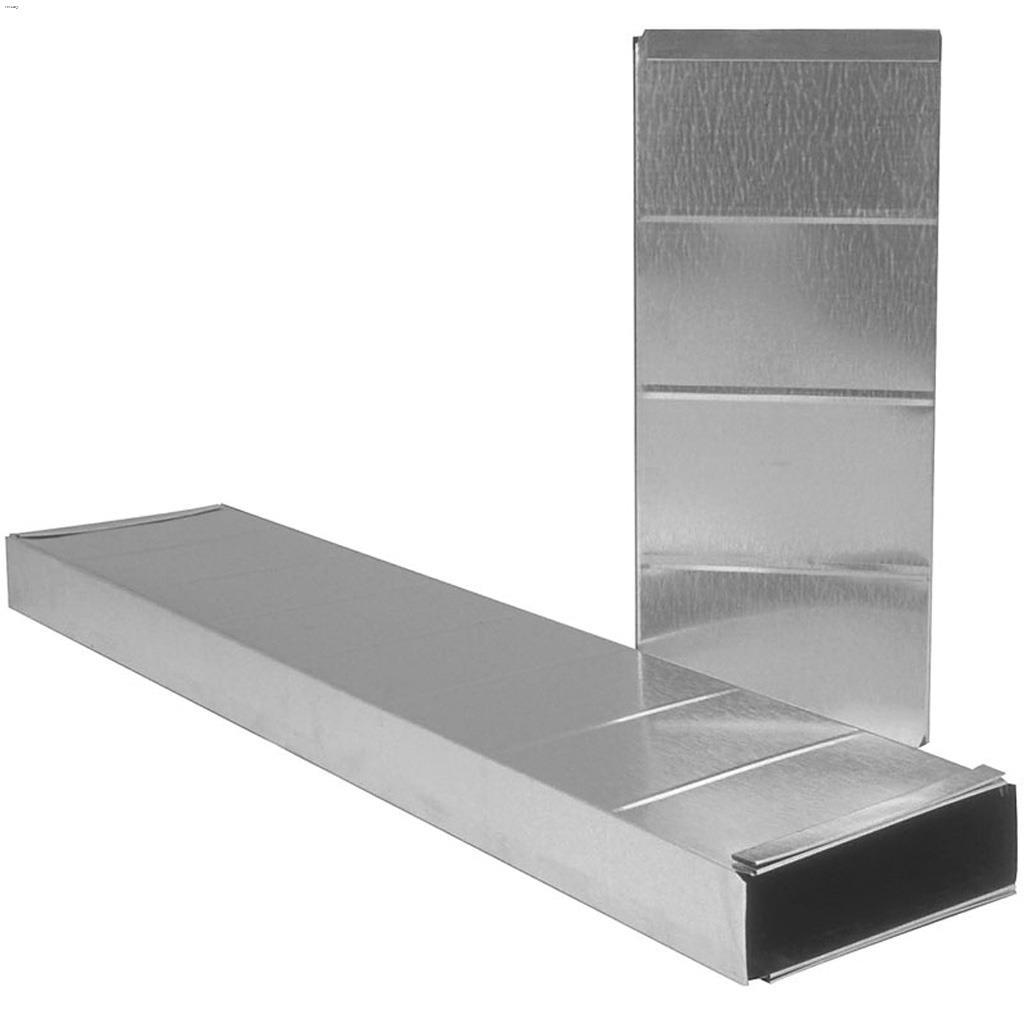 Conduit en pile 3-1/4" x 10" x 48" galvanisé 30 ga.