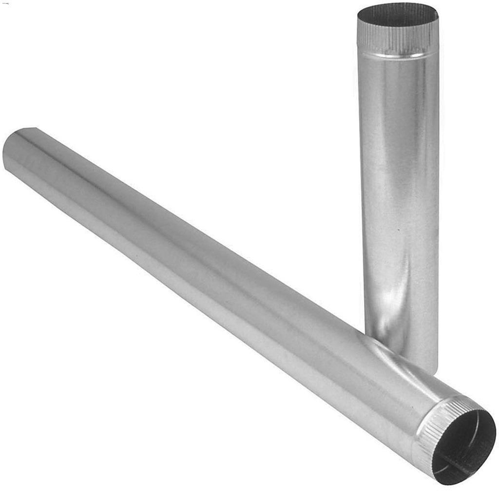 Tuyau 4" x 60" galvanisé 30 ga.