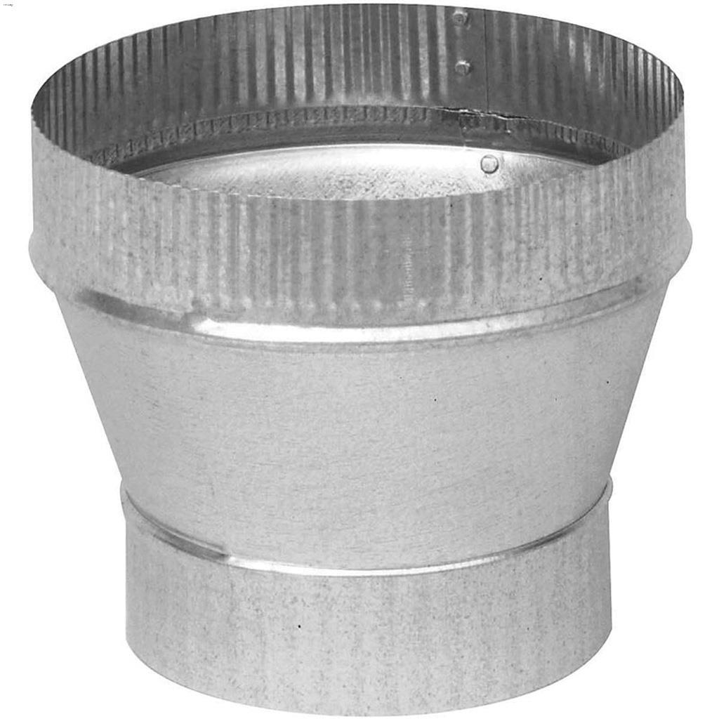 6 - 7" Galvanized 28-Gauge Short Increaser