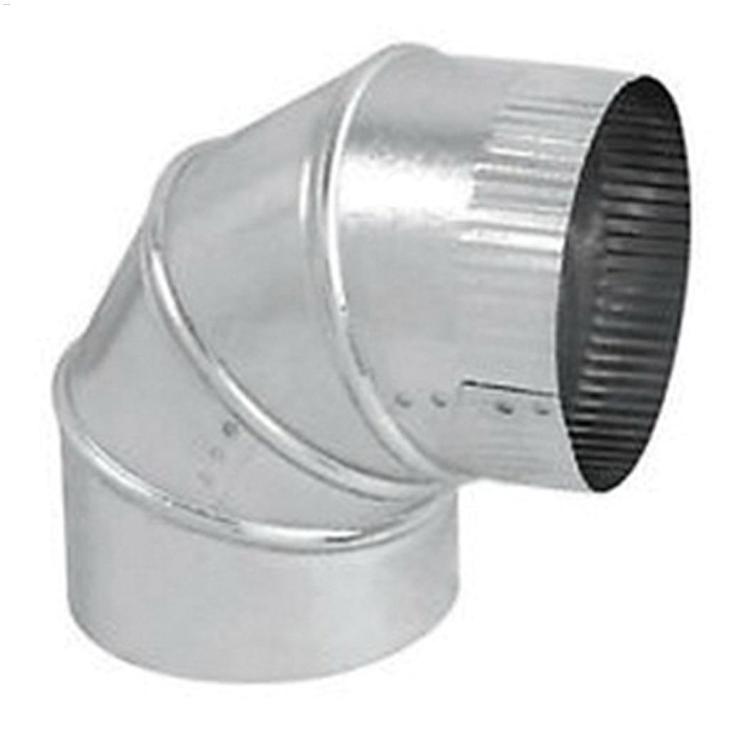 6" Galvanized 26-Gauge 90 Degree Adjustable Elbow