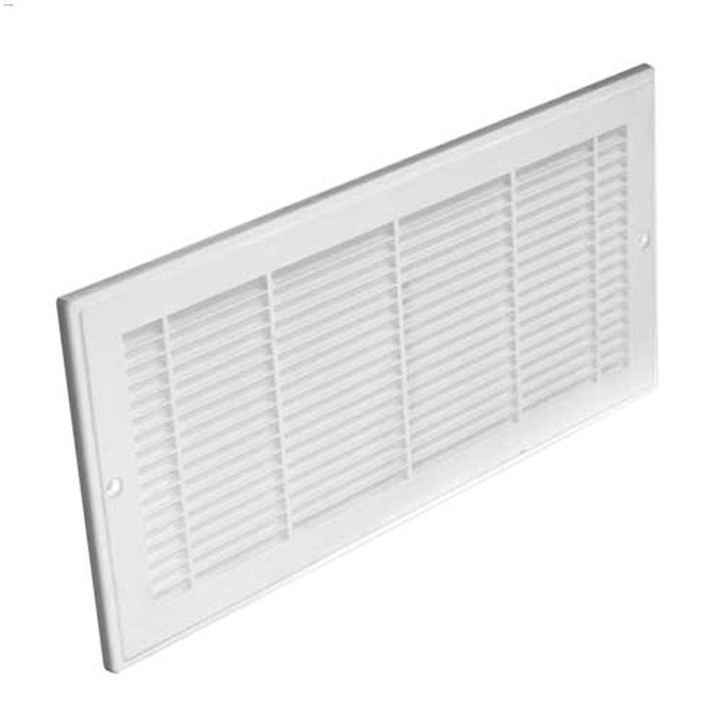 Grille mur latéral de conception à lames blanches 12" x 6"