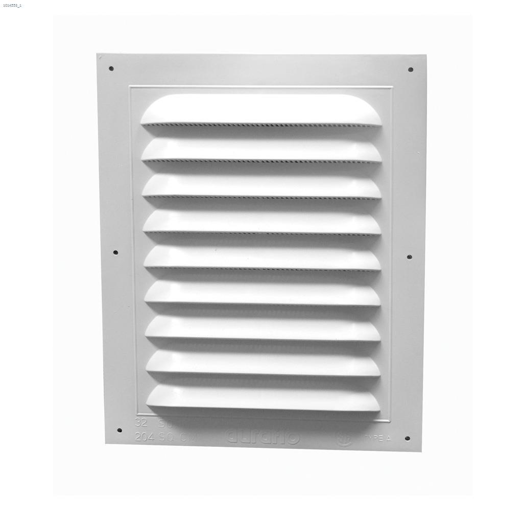 Duraflo 8" x 12" White Rectangle Gable Vent