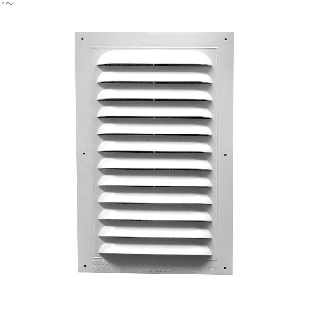 Duraflo 8" x 16" White Rectangle Gable Vent