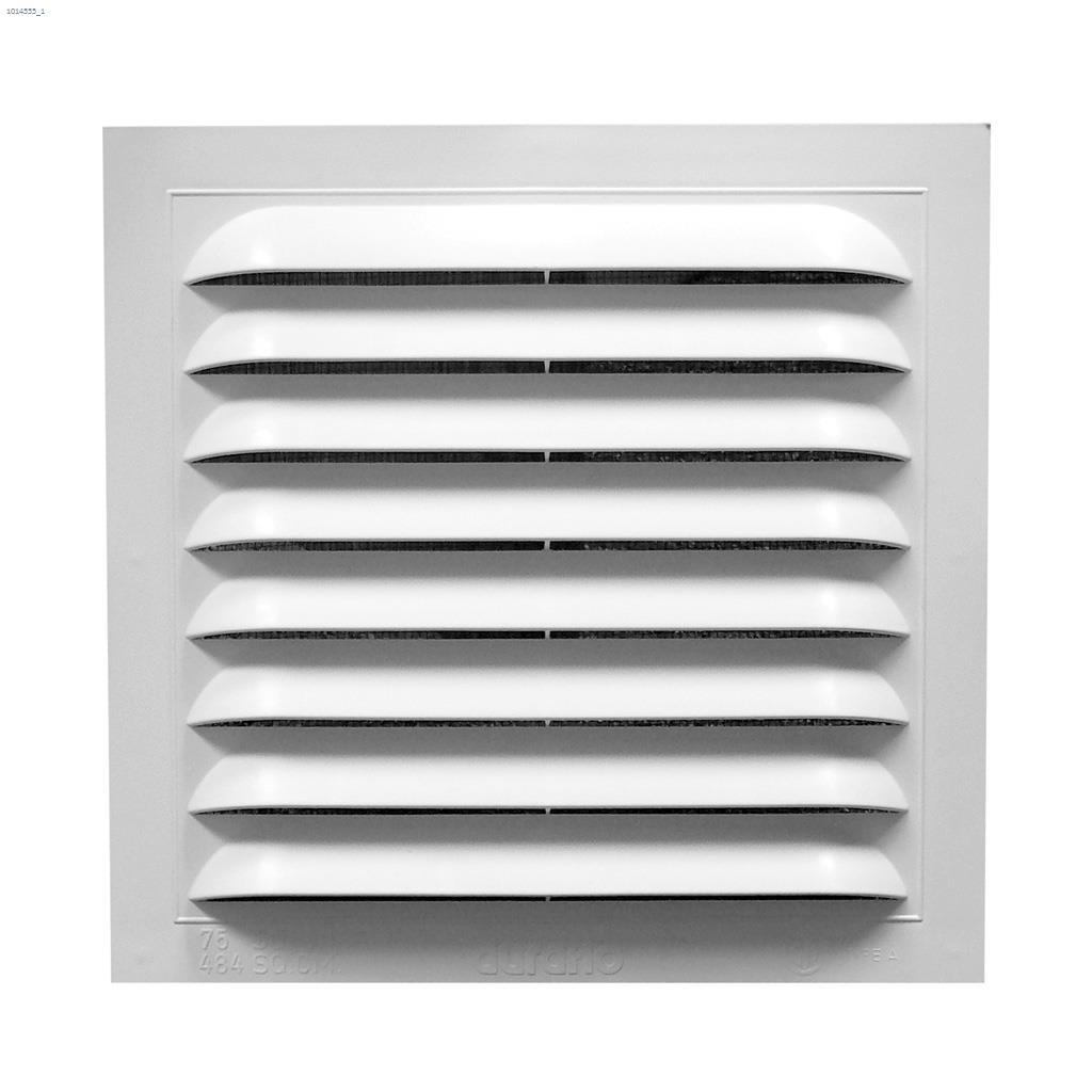Duraflo 12" x 12" 0.86" White Square Gable Vent