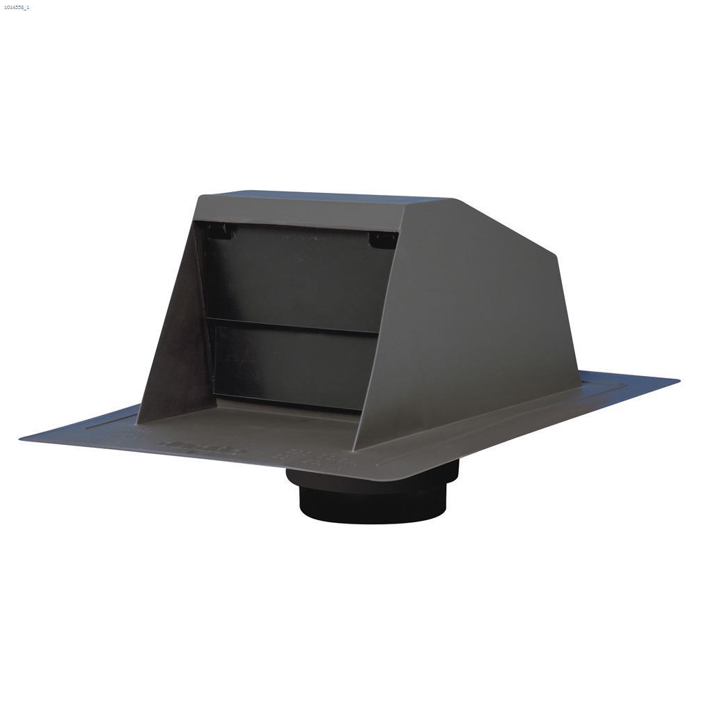 Duraflo 24.063" x 16.2" Black Rangehood Exhaust Vent