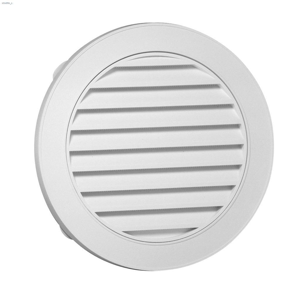 Duraflo 22" White Round Gable Vent