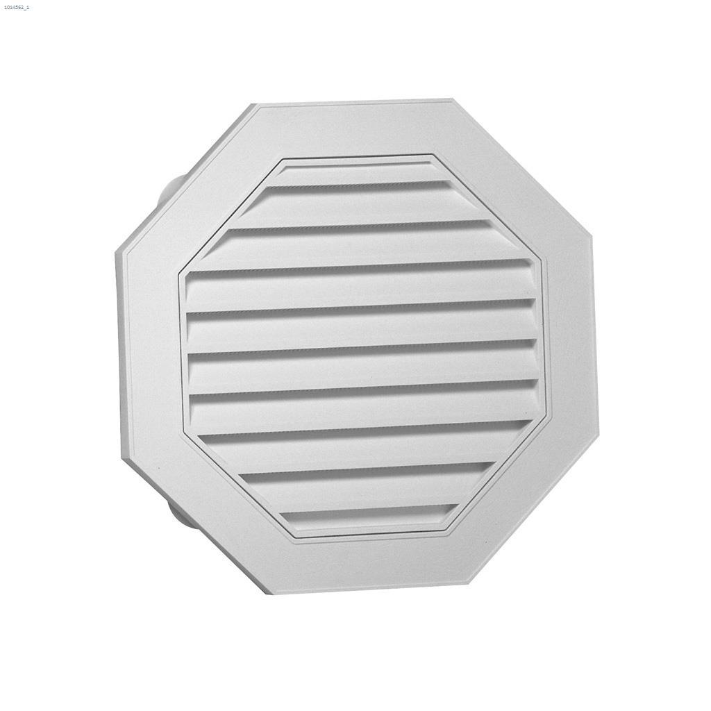 Duraflo 22" x 22" White Octagon Gable Vent