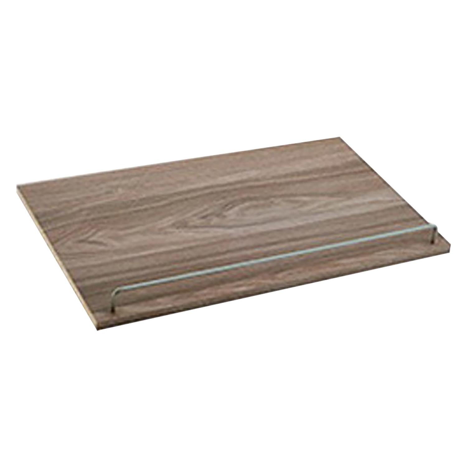 Tablette chaussure incliné bois stratifié gris 23,7"x13-3/4"