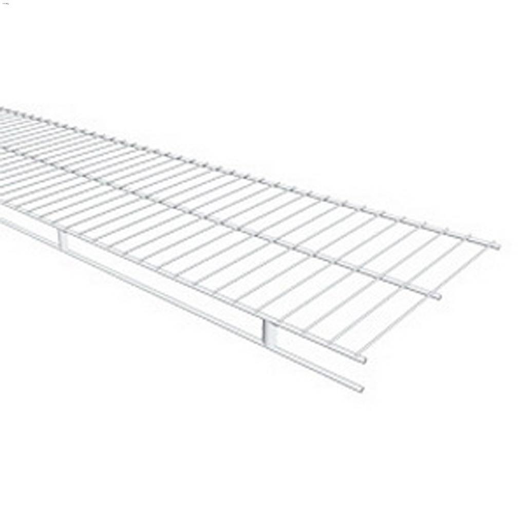 12' x 12" Shelf and Rod Wire Shelf-White
