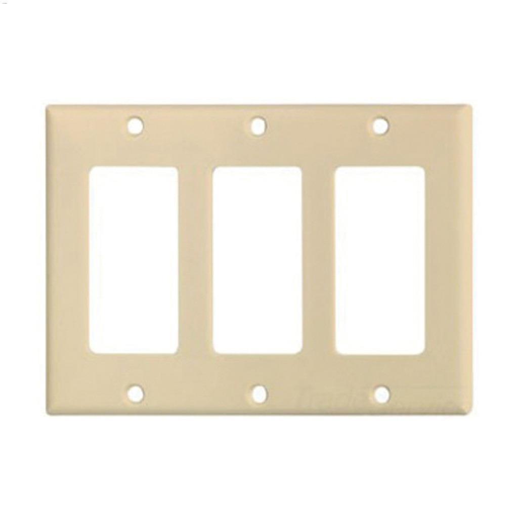 Ivory Thermoset (3) Decorator Wall Plate