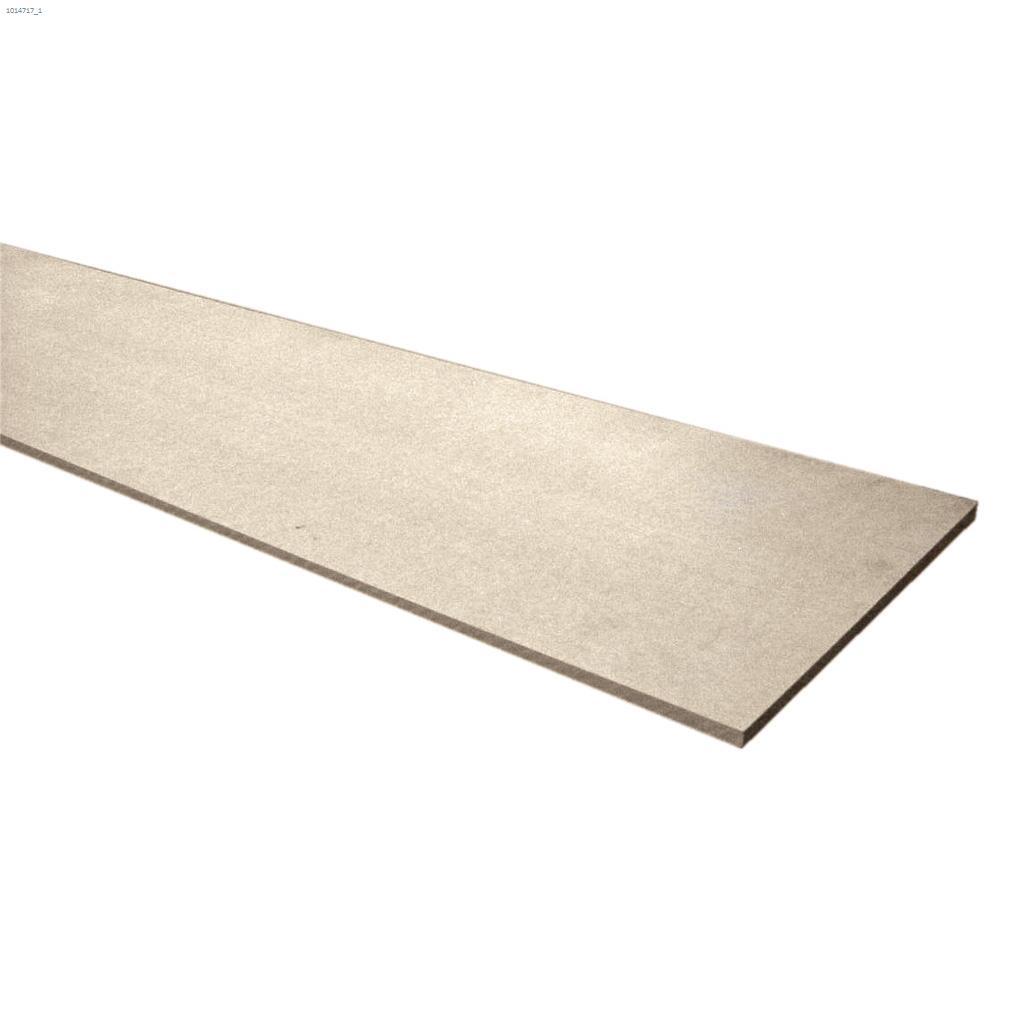 12" x 1/2" x 96" Natural Medium Density Fiberboard Shelf