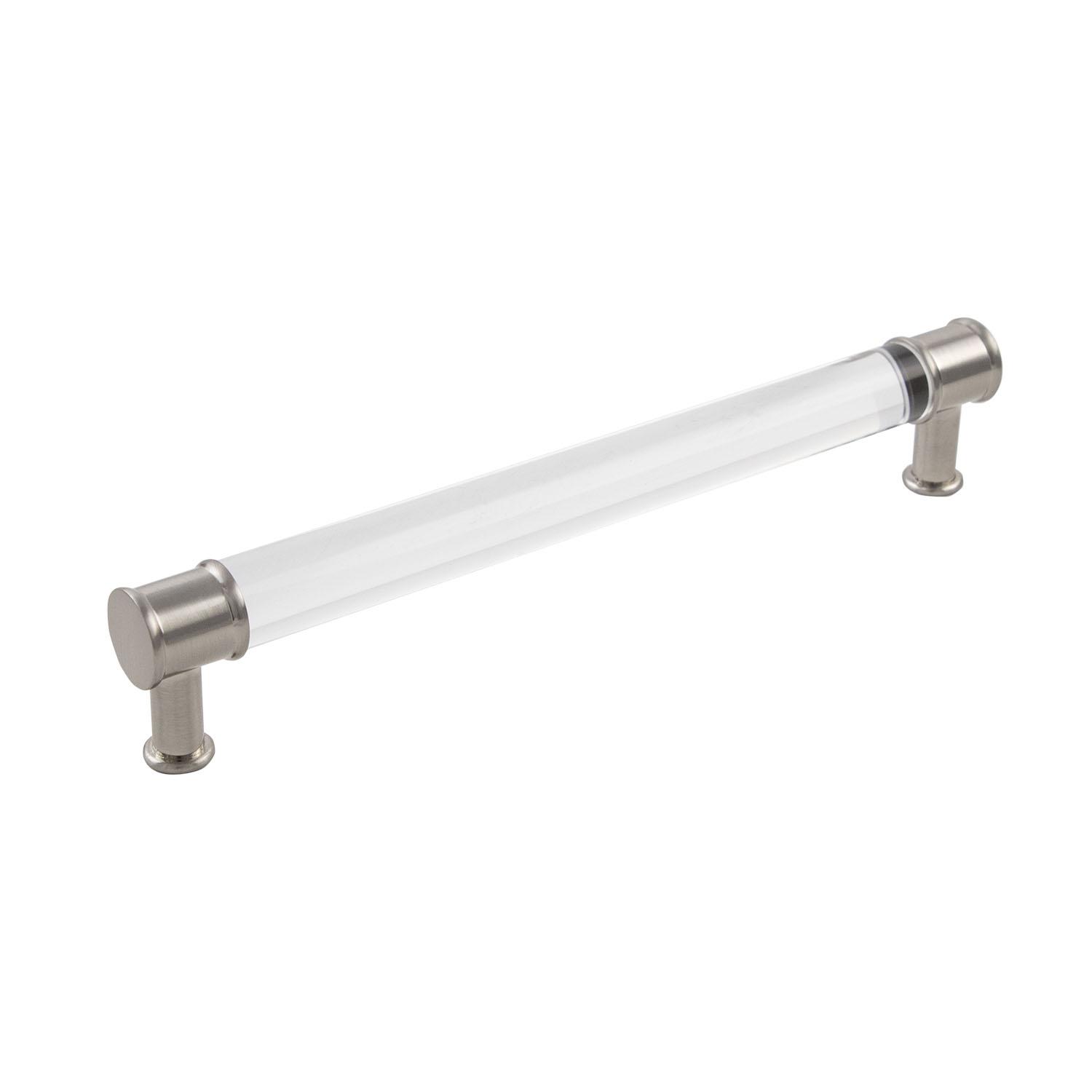 192 mm Crysacrylic With Satin Nickel Midway Cabinet Pull