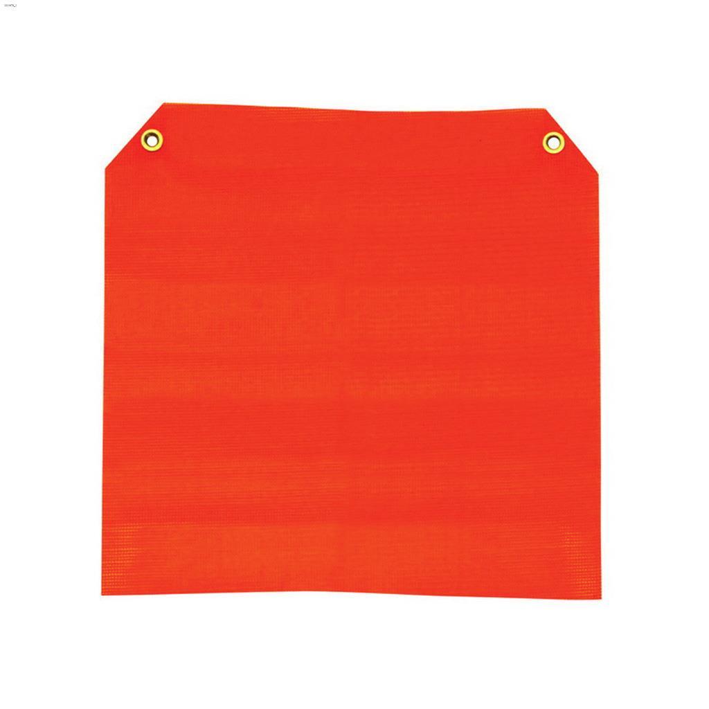 18" x 18" Safety Fluorescent Mesh Flag With Grommets