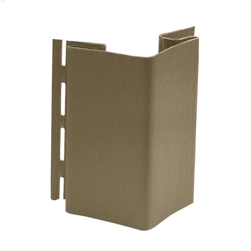 Poteau de Coin Extérieur de Luxe 3" x 10' Brun Khaki