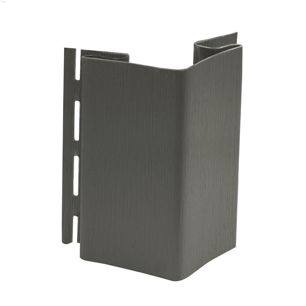 Poteau de Coin Extérieur de Luxe 3" x 10' Gris rockaway