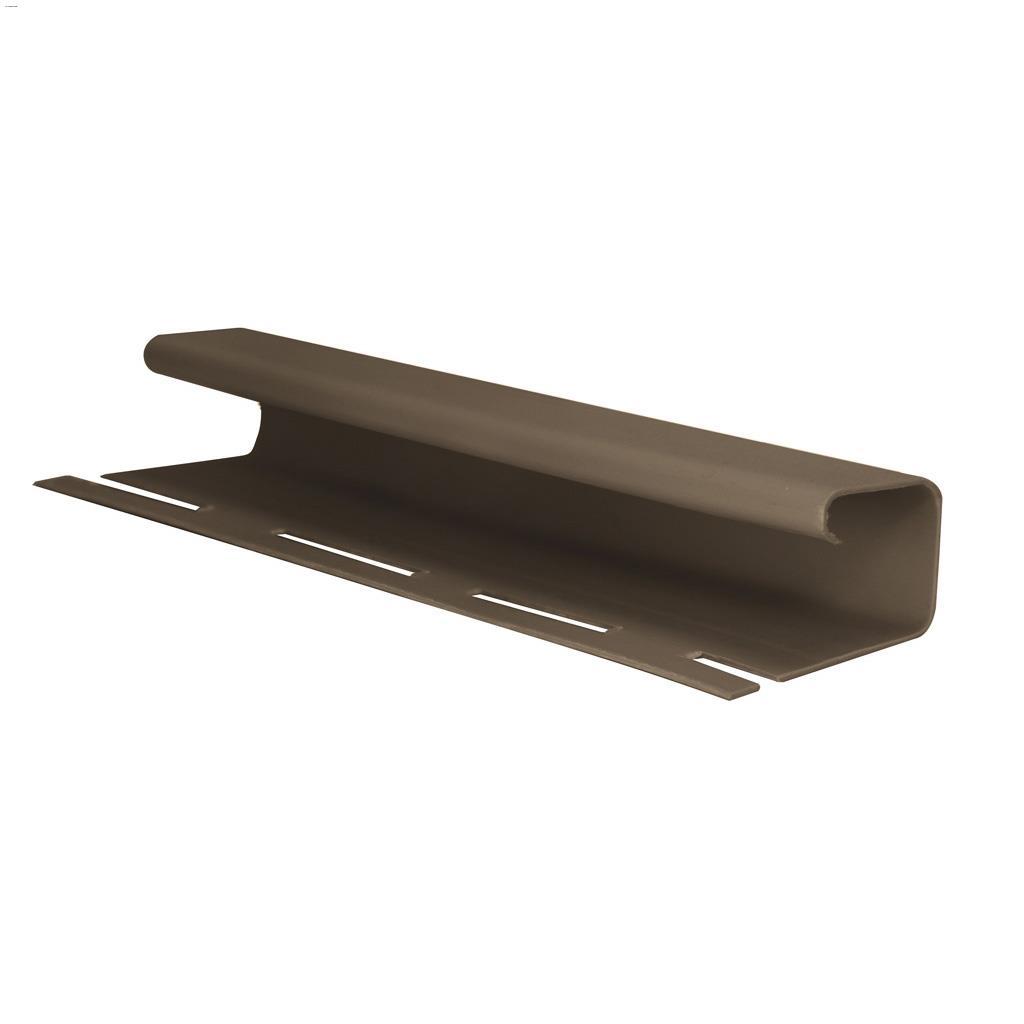 Garniture Moulue en J 5/8" de Luxe Brun Caribou 12' x 0,917"