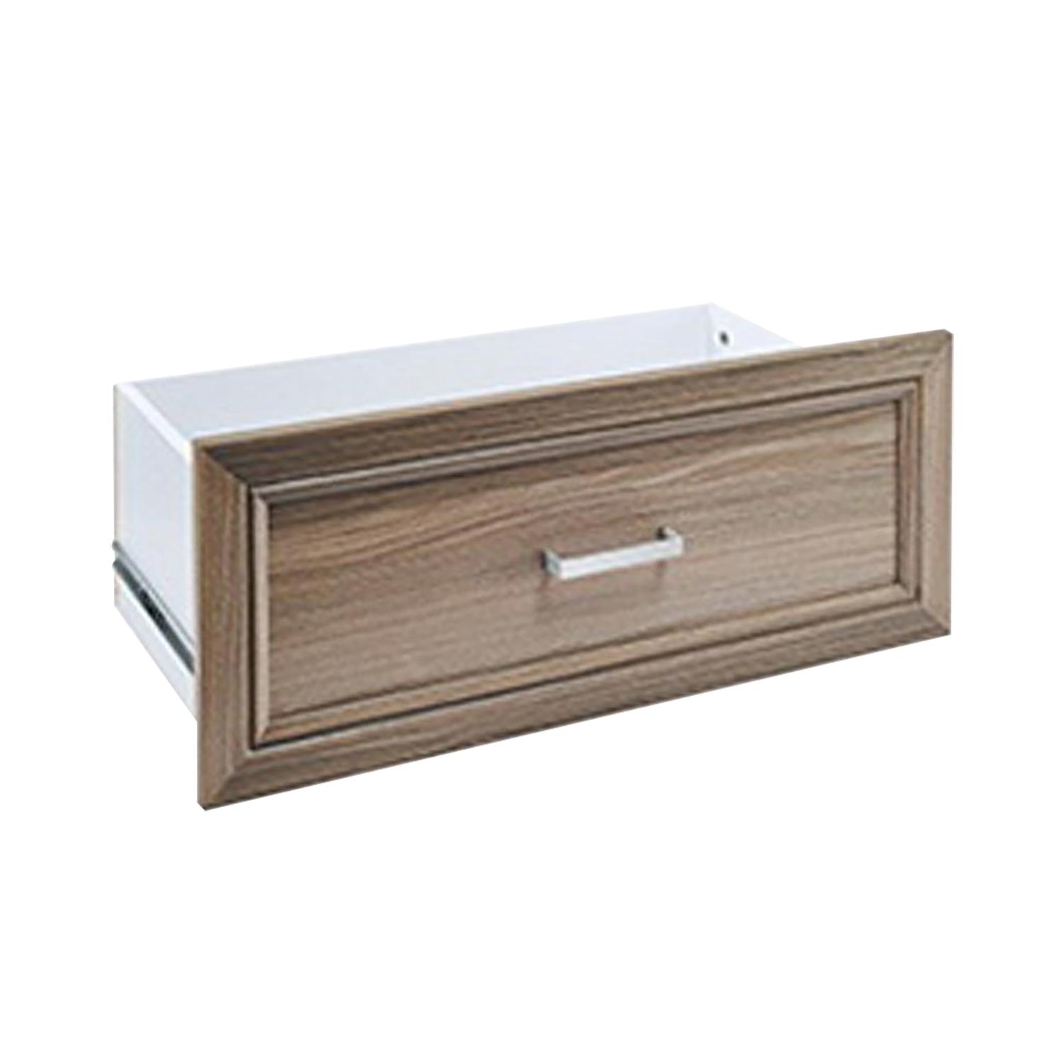 Tiroir profond en bois stratifié gris 24-3/4" x 13" x 10"