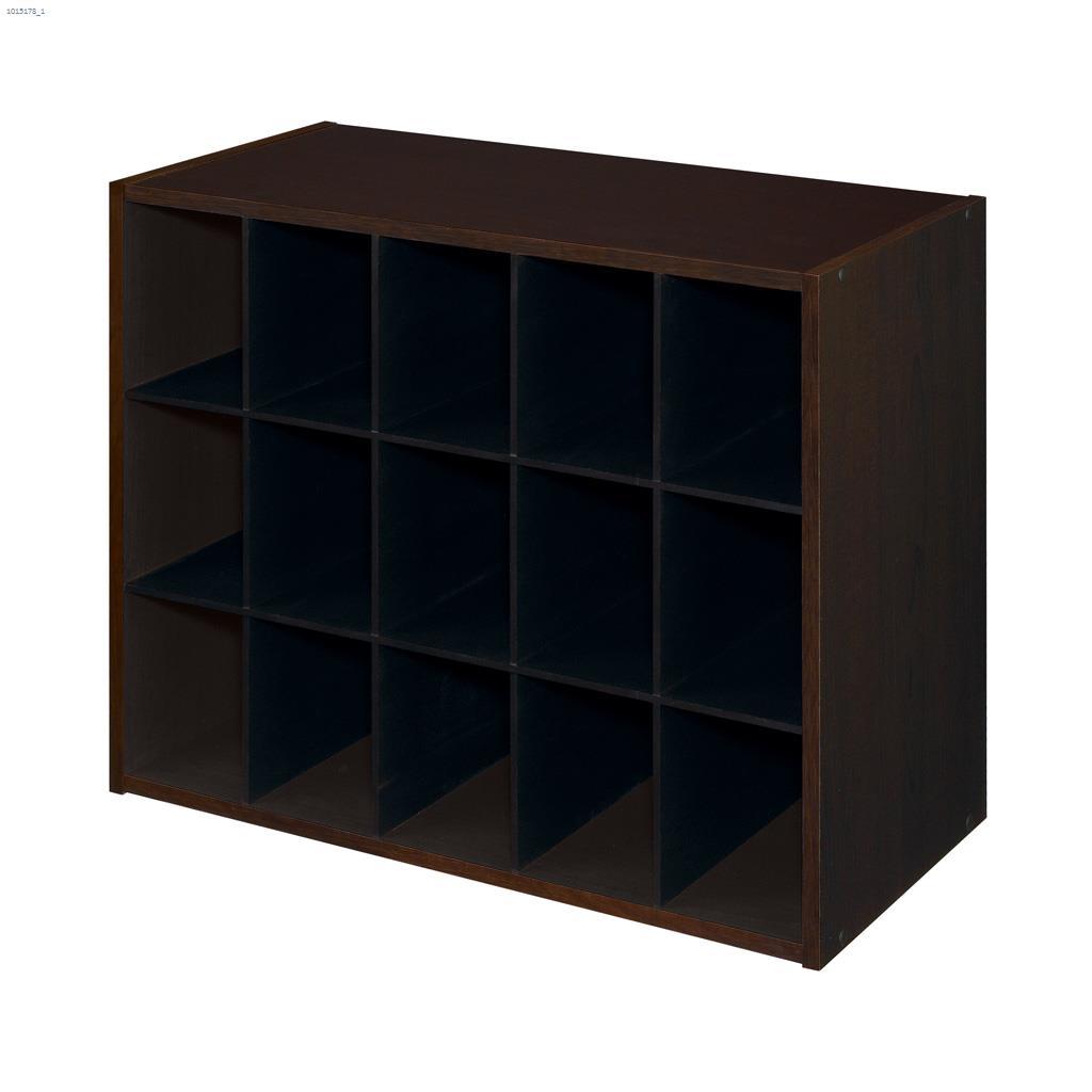 Organisateur à 15 Cubes en Bois Stratifié 24,13" x 11,63"