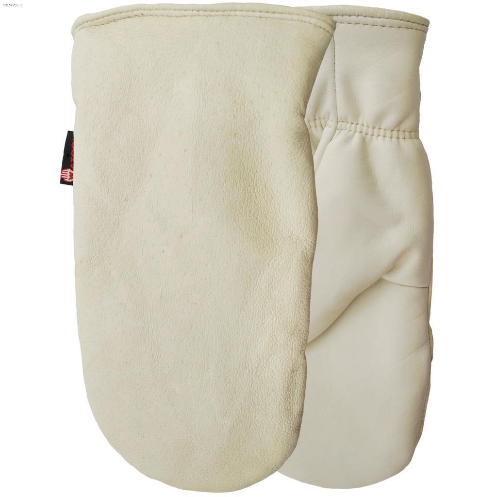 Grands gants courts d'enfilage en cuir White Out