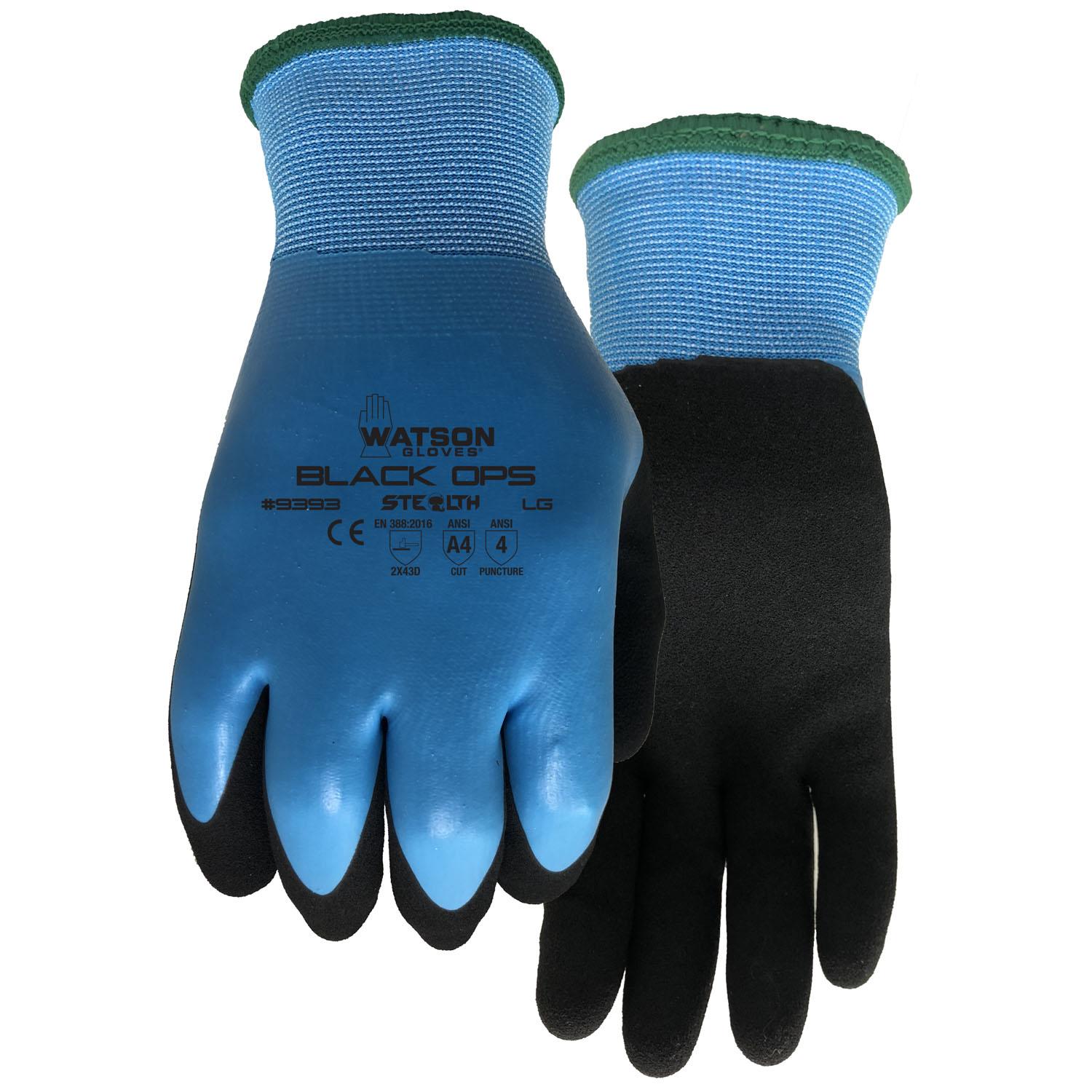 Très grands gants Black Ops discrets en nylon