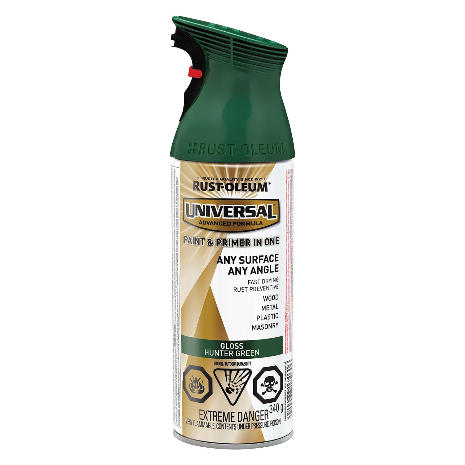 Peinture + Apprêt Vert Chasseur Universel Lustré Émail 340 g