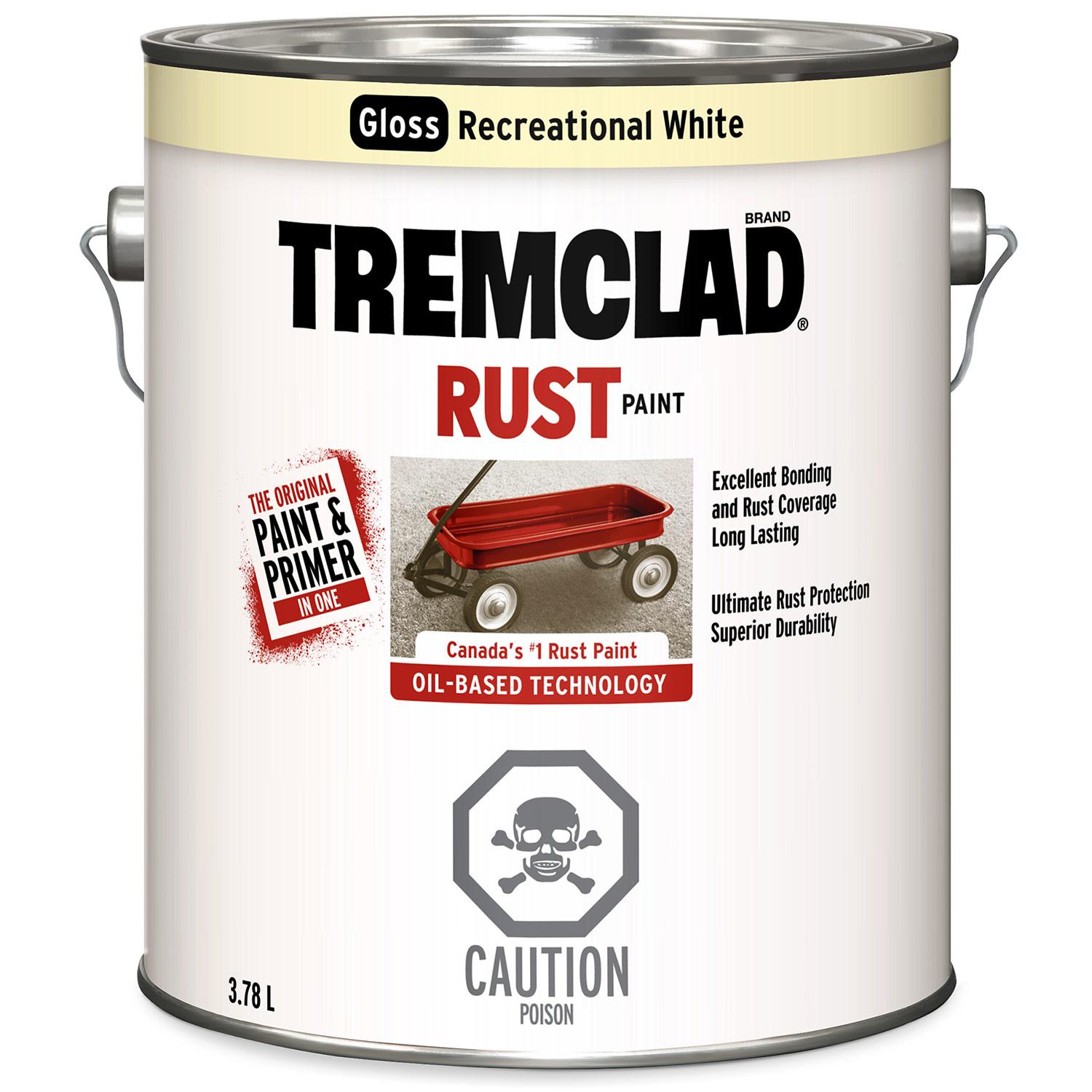 Peinture antirouille blanc récréative lustré Tremclad® 3,78L