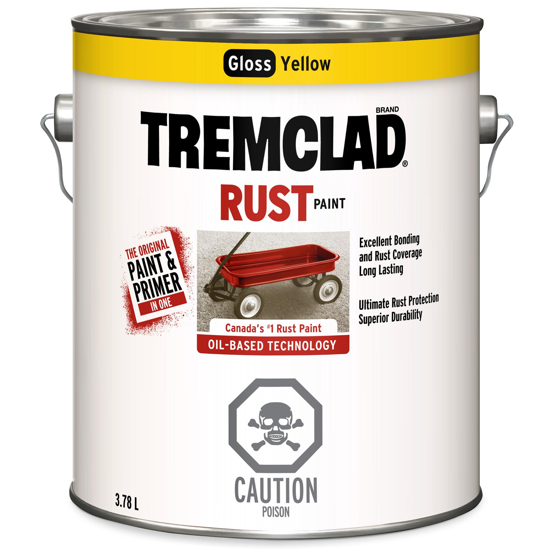 Peinture antirouille à huile jaune lustré Tremclad® 3,78L