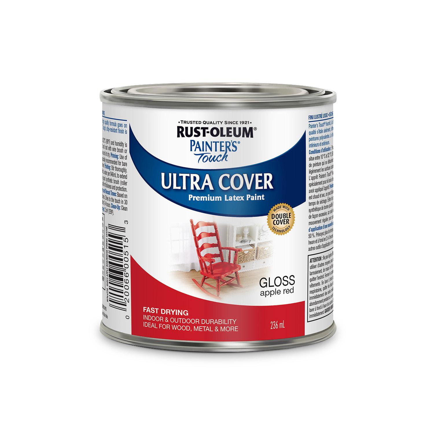 Peinture pinceau rouge pomme brillante Painter's Touch 236ml