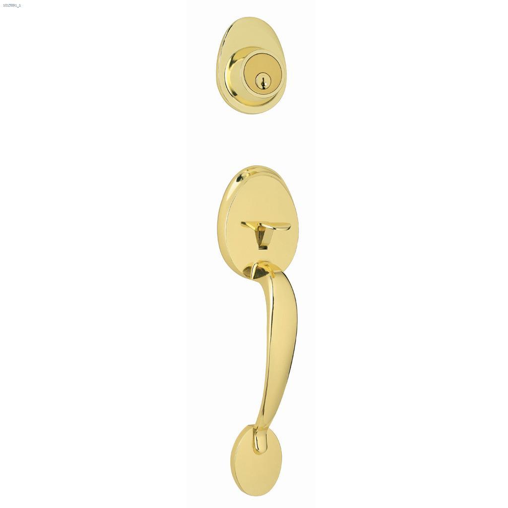 Daytona Grip Set Regina Knob Bright Brass