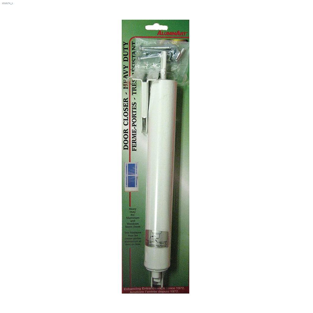 White Heavy-Duty Door Closer