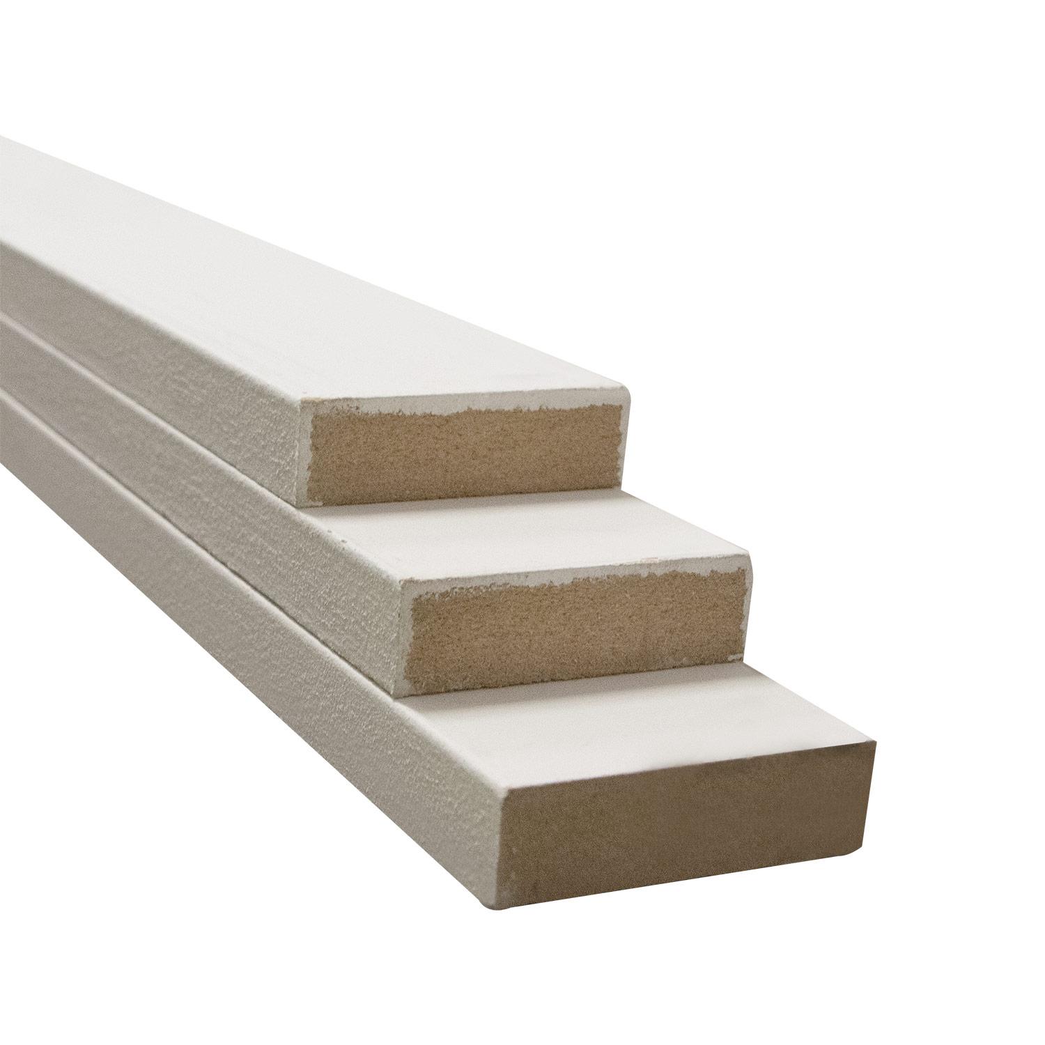 3/4" x 3" x 8' MDF Primed Board
