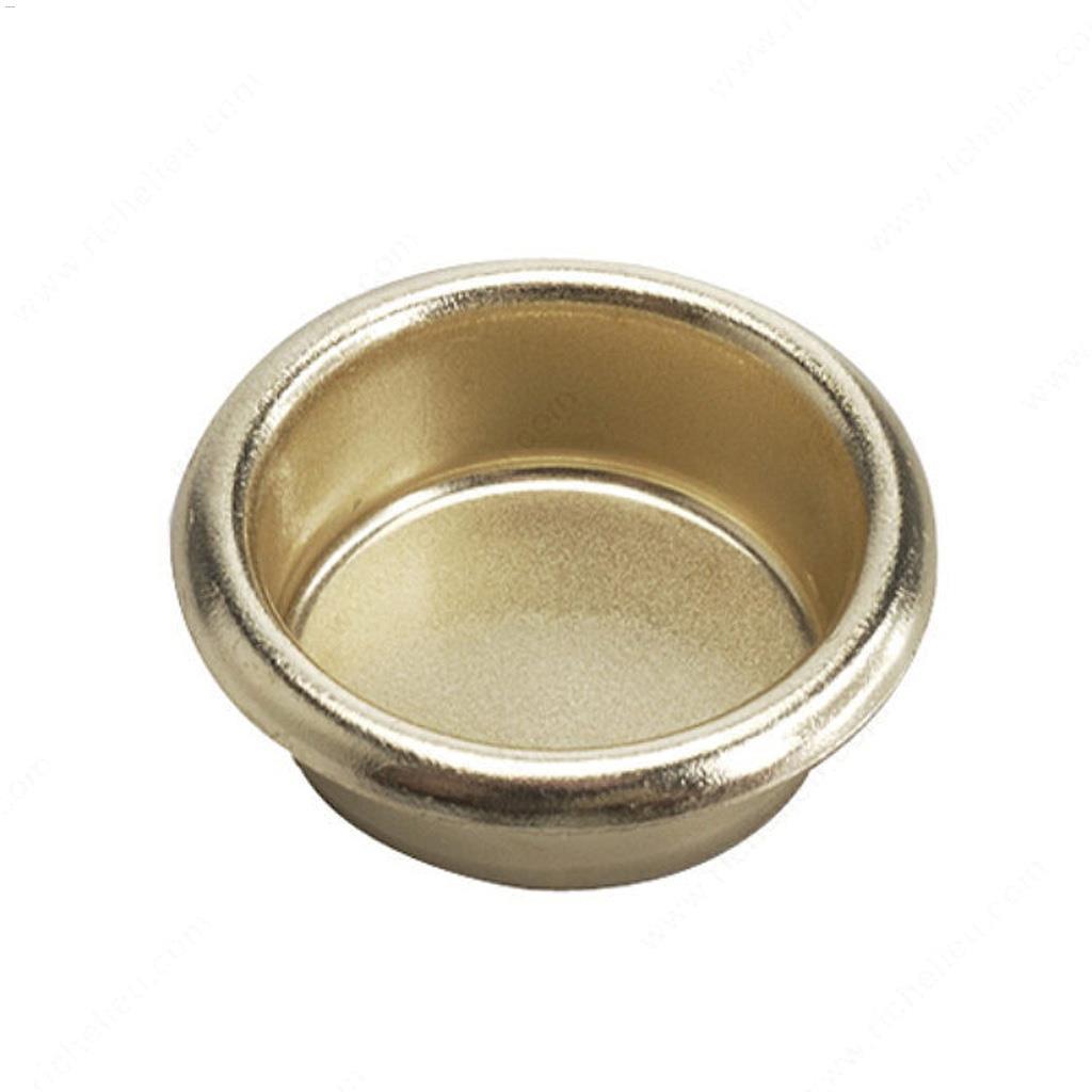 3/4" Brass Recessed Finger Pull