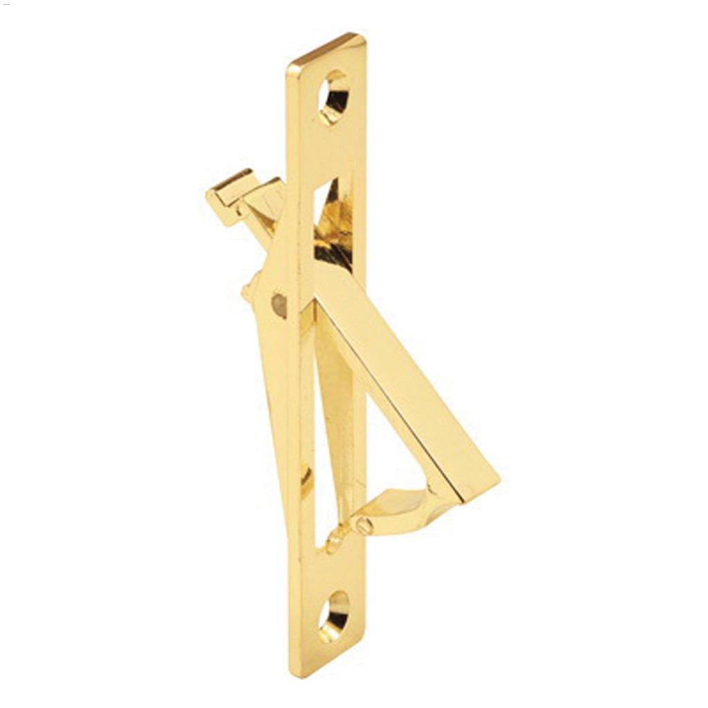 3" Brass Plated Pocket Door Flush Edge Pull
