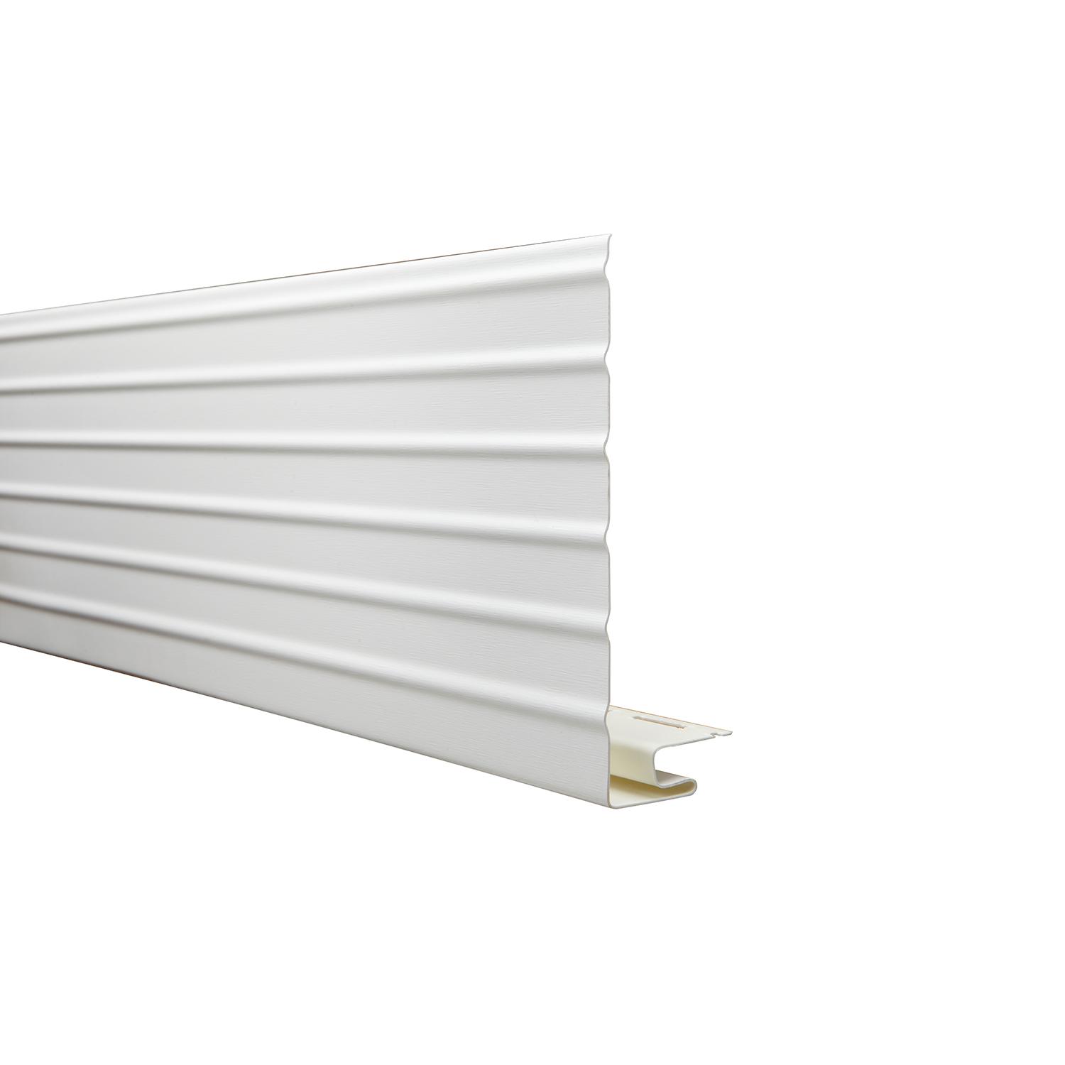 8" x 12' Fascia With J-Trim Frost White