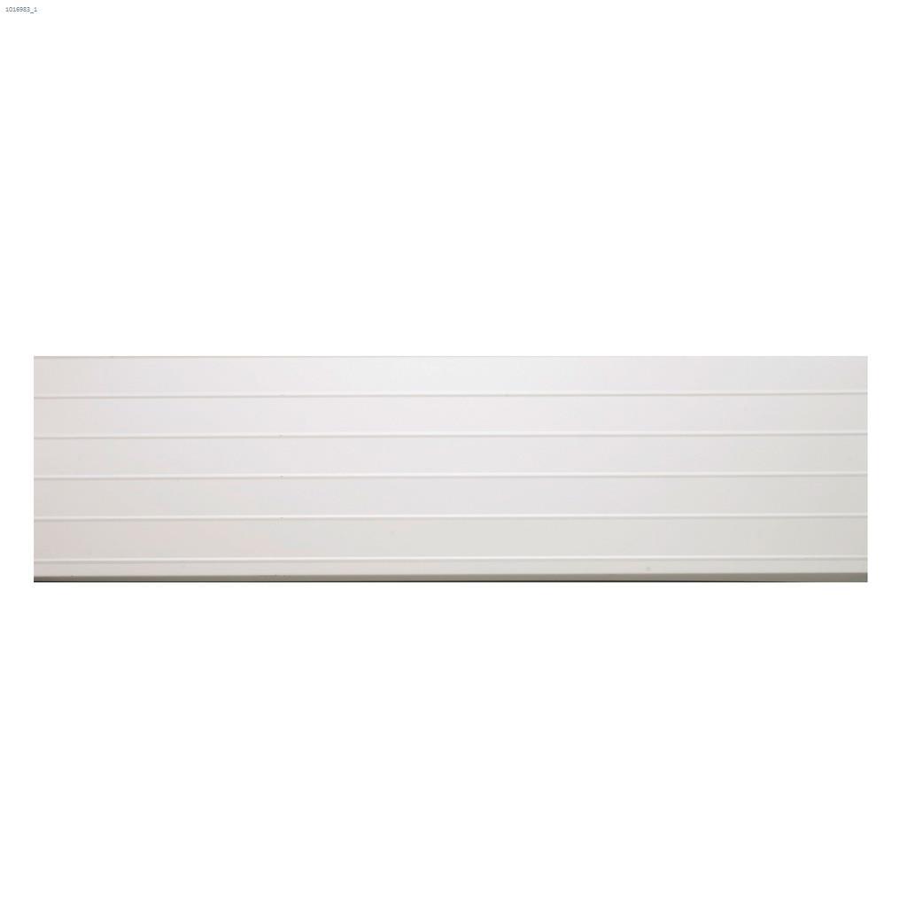 Bordure de toit nervurée blanc brillant 9' 10" x 8"