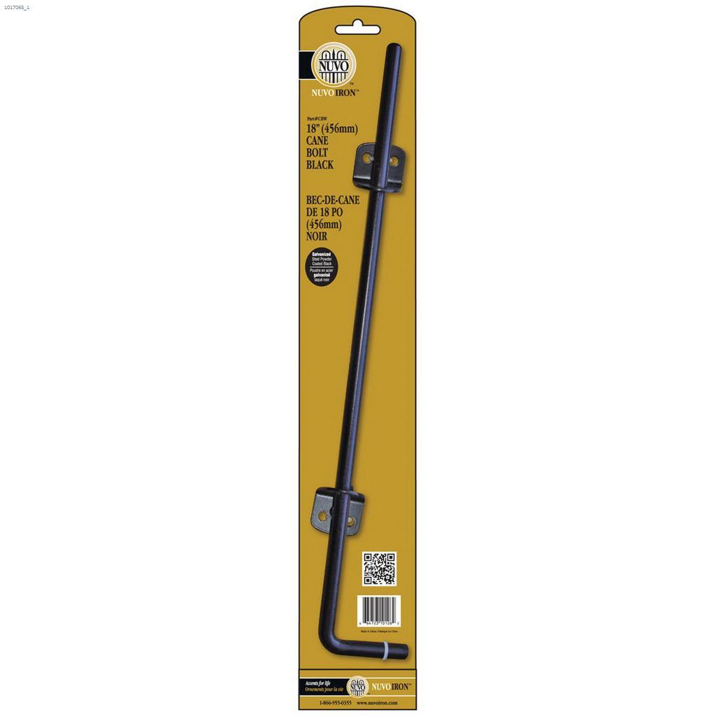 Boulon à bec-de-cane en acier galvanisé noir 18"