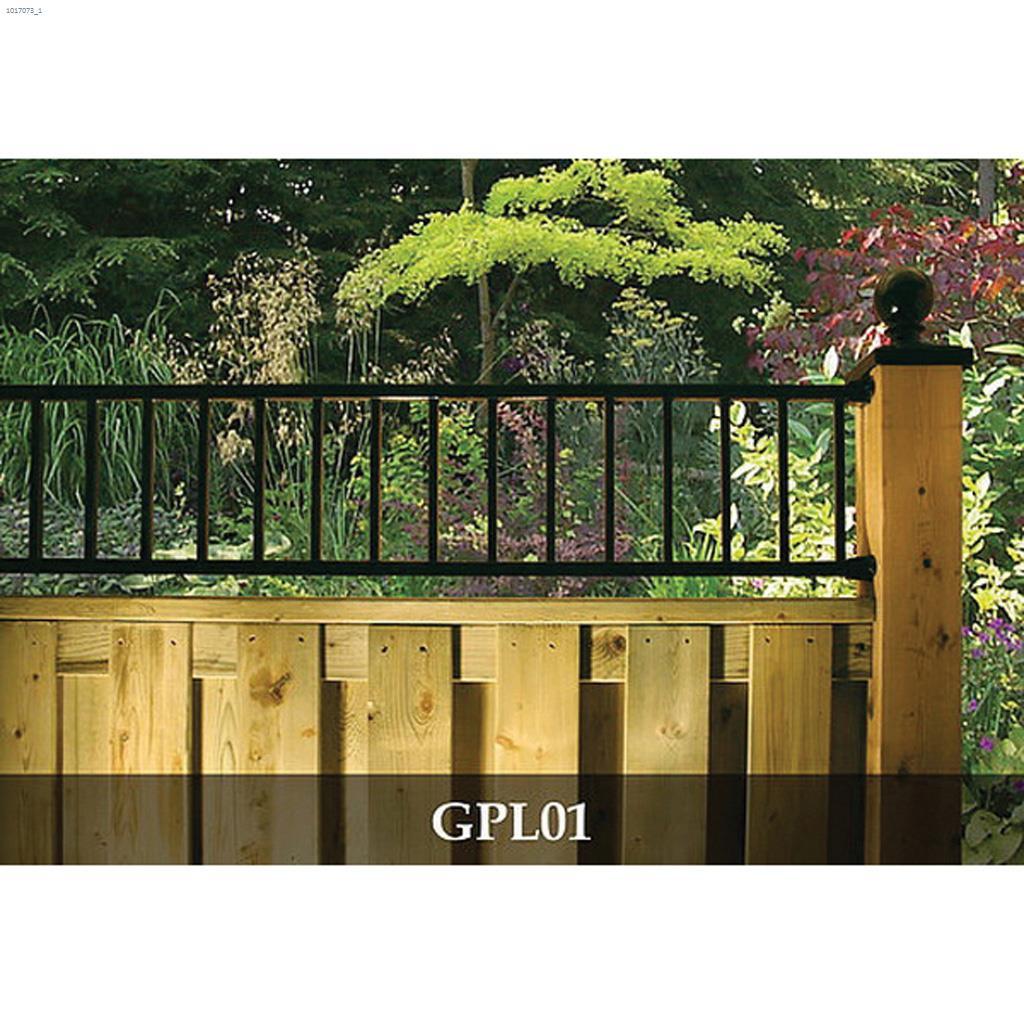 95-1/2" x 12" Black Galvanized Steel Garnet Lattice