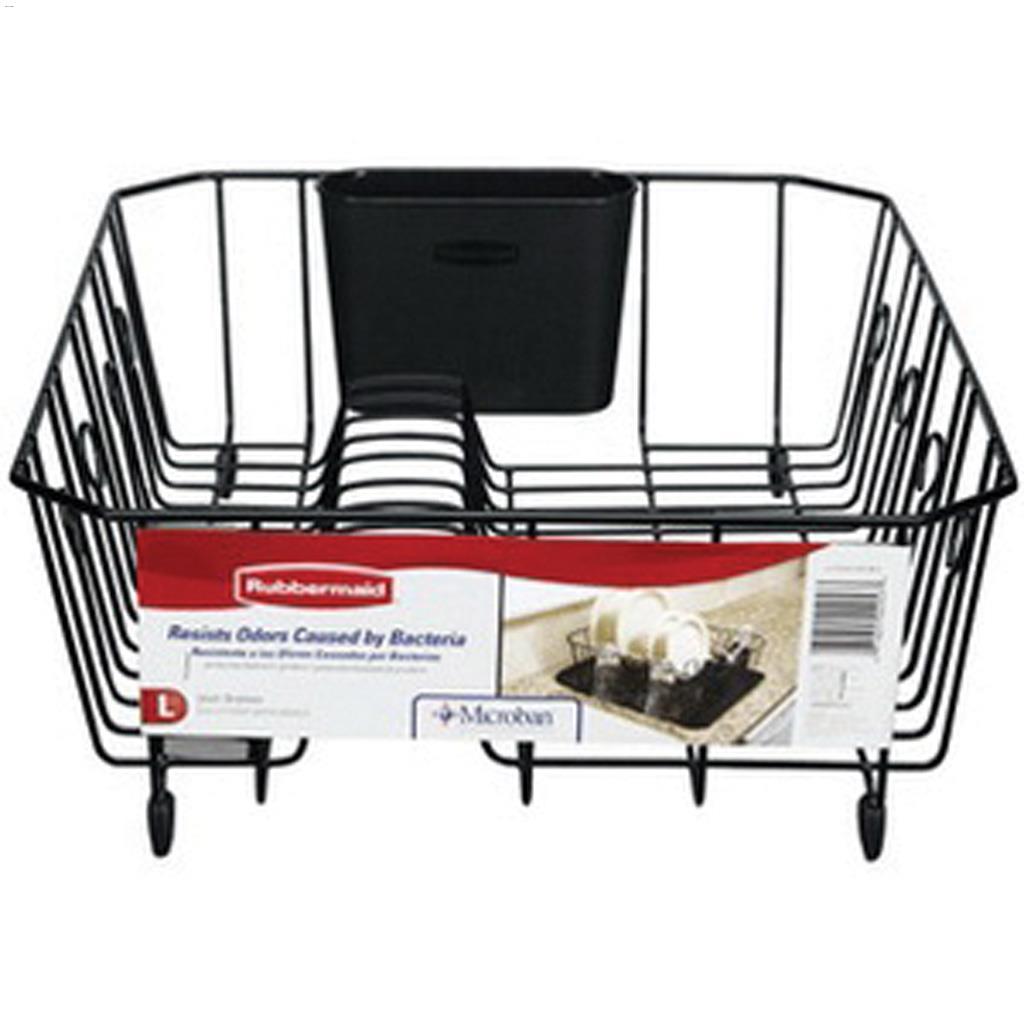 Microban Black Large Dish Drainer
